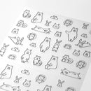 ミドリ シール 2590 おしゃべり 森の動物柄 1パック