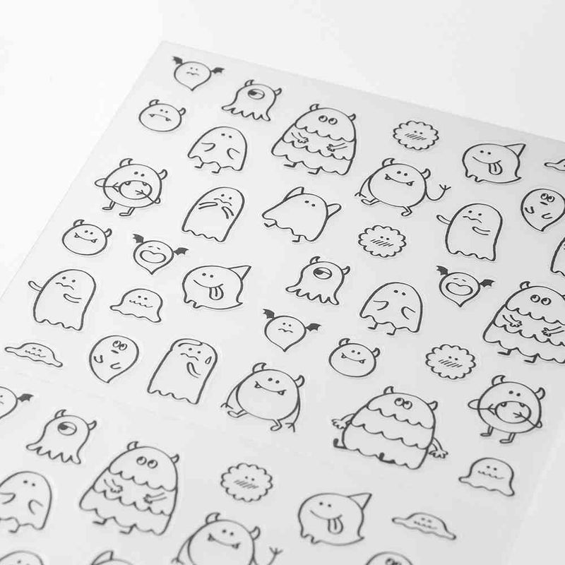 ミドリ シール 2591 おしゃべり モンスター柄 1パック