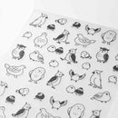 ミドリ シール 2593 おしゃべり トリ柄 1パック