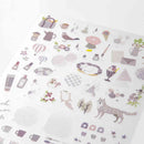 ミドリ シール 2596 カラー ラベンダー 1パック