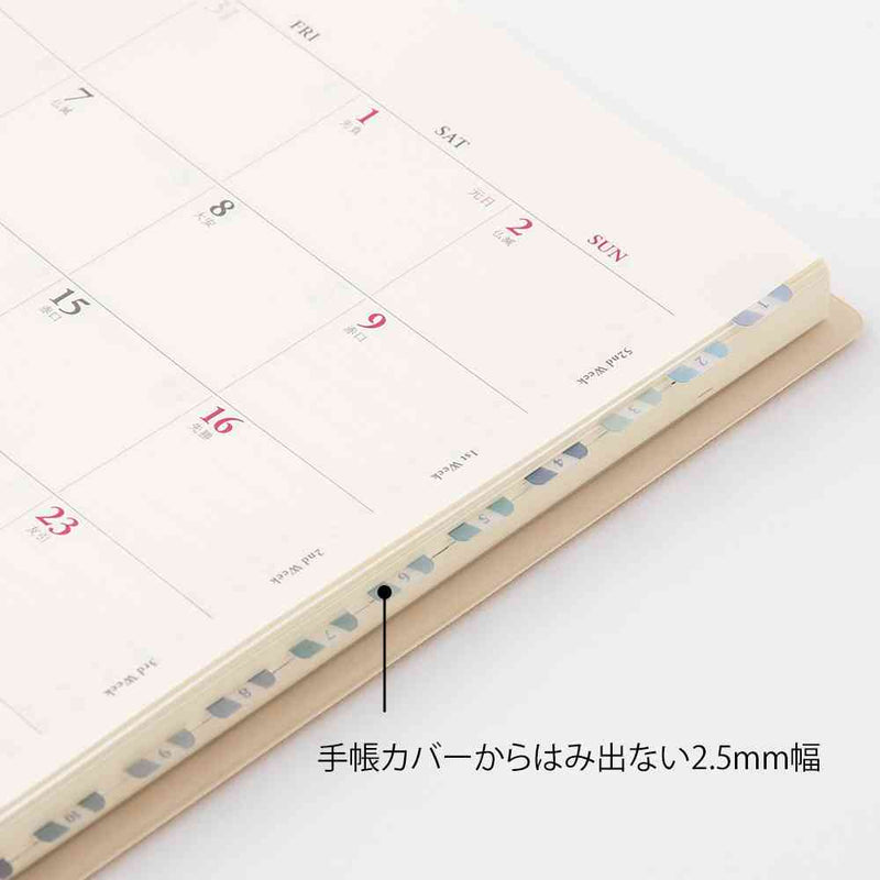 ミドリ インデックスラベル S チラット 数字 ブルー 2シート（48 枚）入