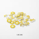 ミドリ シール 2609 PCM デコレーション 箔 植物柄 30枚入（5柄×6枚）