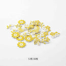 ミドリ シール 2609 PCM デコレーション 箔 植物柄 30枚入（5柄×6枚）