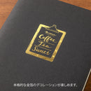 ミドリ シール 2614 転写 箔 コーヒー柄 1パック