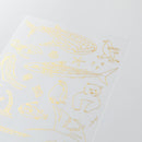 ミドリ シール 2618 転写 箔 海の生き物柄 1パック