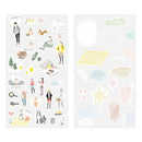 ミドリ シール 2638 おでかけ柄 1パック（2枚入）