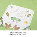 ミドリ シール 2649 転写 箔 ありがとう 花柄 1パック