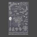 ミドリ シール 2652 転写 箔 結婚式柄 1パック