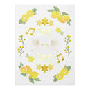 ミドリ シール 2655 PCM フレーム 黄色 1シート入