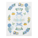 ミドリ シール 2657 PCM フレーム 青 1シート入