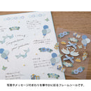 ミドリ シール 2657 PCM フレーム 青 1シート入