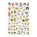 ミドリ シール  ゆるログ 動物柄 1枚入