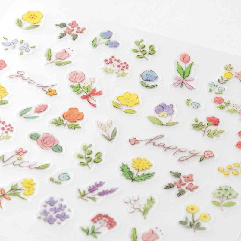 ミドリ シール 2682 野の花柄 1パック