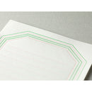 ミドリ レターセット462 活版 フレーム柄 ピンク 便箋／8枚入、封筒／4枚入