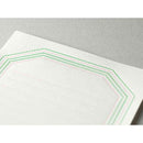 ミドリ レターセット462 活版 フレーム柄 ピンク 便箋／8枚入、封筒／4枚入