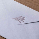 ミドリ レターセット516 箔押封筒 ラベンダー柄 便箋／6枚入、封筒／ 3枚入