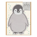 ミドリ レターセット926 ダイカット ペンギン柄 便箋／6枚入、封筒／3枚入