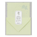 ミドリ レターセット931 花色和紙 緑A 便箋／16枚入、封筒／8枚入