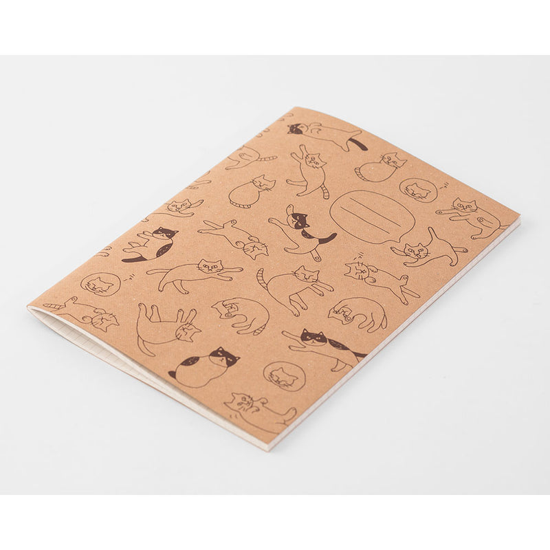 ミドリ ノート A5 ねこチラシ柄 1冊
