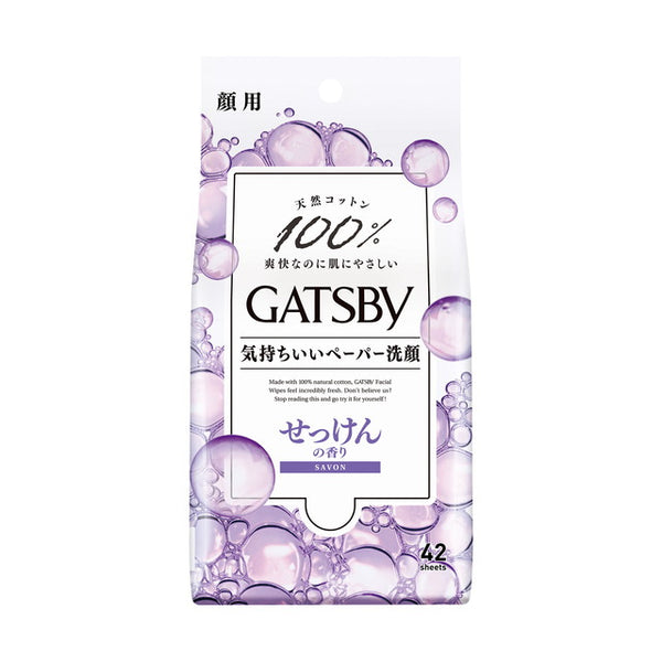 Mandom GATSBY Facial Paper Soap Fragrance Economical 42 Sheets