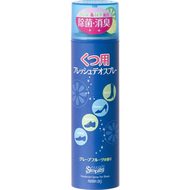 mandom simplicity fresh deo spray for shoes 150ml