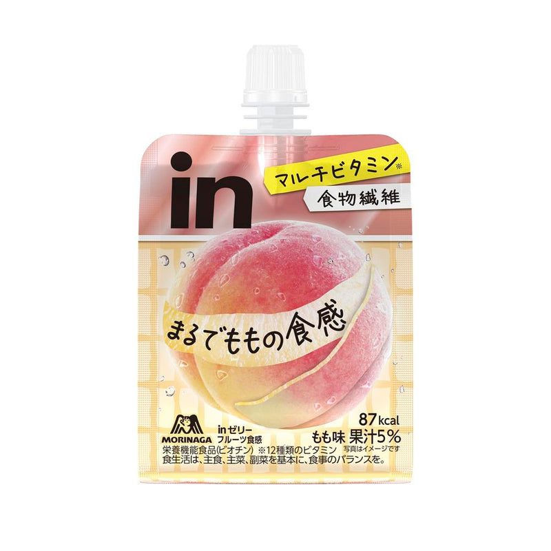 ◆森永 inゼリー フルーツ食感 ＜もも＞ 150g