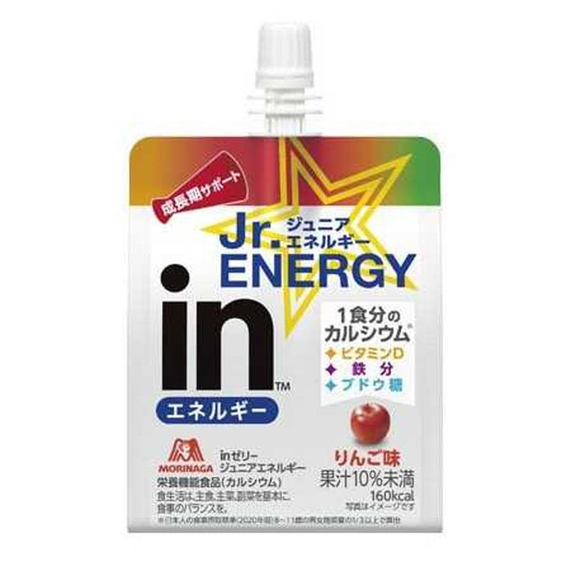 ◆森永製菓 inゼリー ジュニア エネルギー ＜りんご味＞ 180g