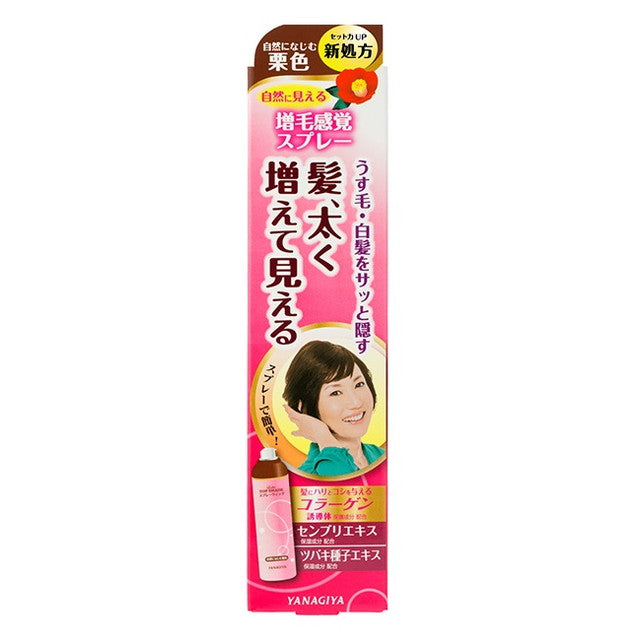 柳屋本店 レディーストップシェード スプレーウィッグ 自然になじむ栗色 100g