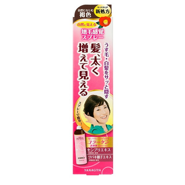 Yanagiya Honten Ladies Top Shade Spray Wig Natural brown 100g *