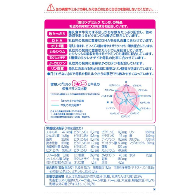 ◆雪印メグミルク たっち 830ｇ×2缶パック