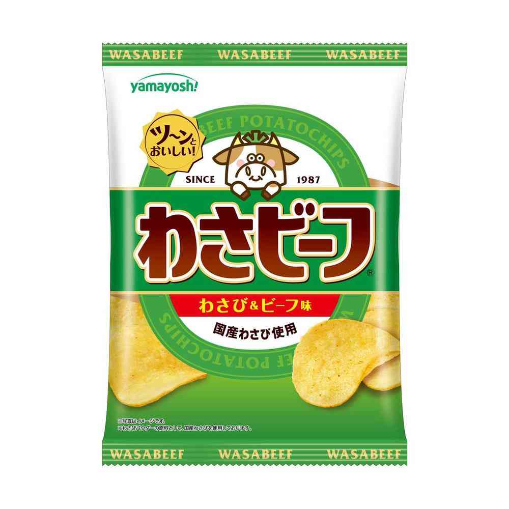 ◇山芳製菓 ポテトチップス わさビーフ 50g