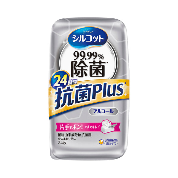 シルコット99.99％除菌ウェット抗菌Plus本体 34枚