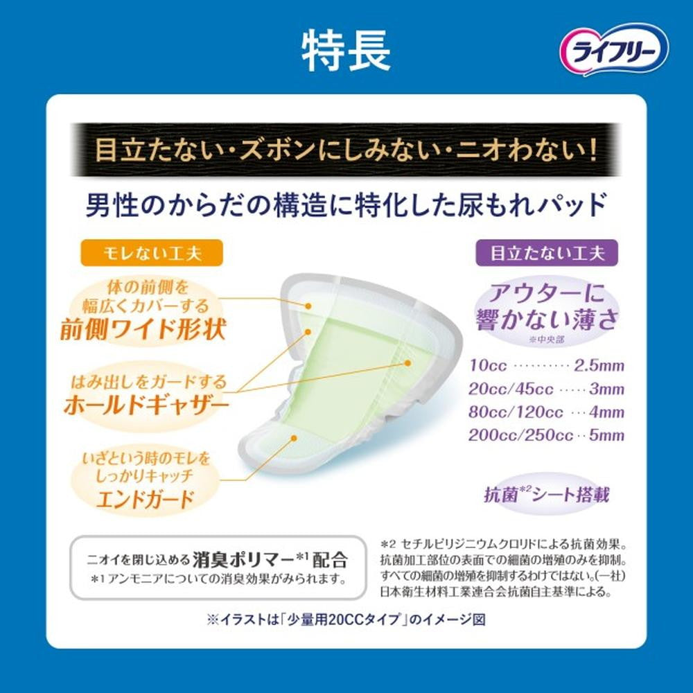 ユニチャーム ライフリー さわやかパッド 男性用 少量徳用20cc 36枚