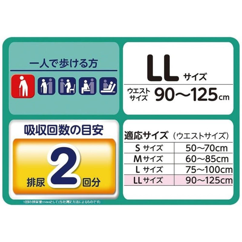 ライフリーうす型軽快パンツ LLx4個パック