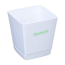 大和プラ販 クエンチローポット（プレート付） ホワイト 4号