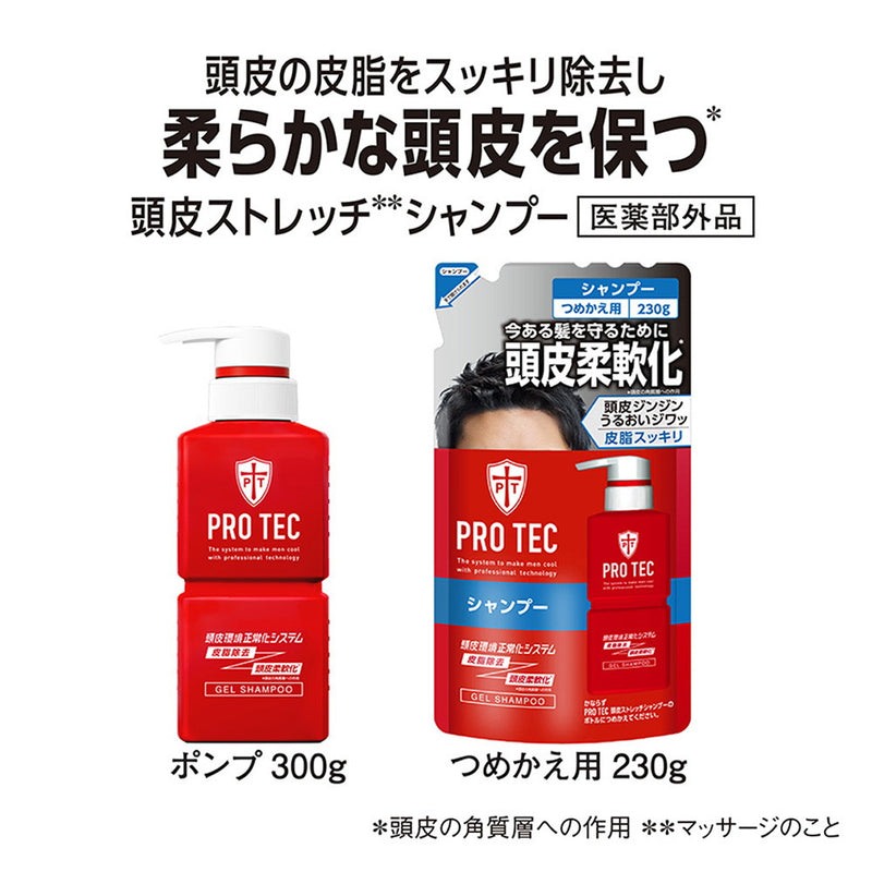 【医薬部外品】ライオン PROTEC(プロテク) 頭皮ストレッチシャンプー ポンプ 300g