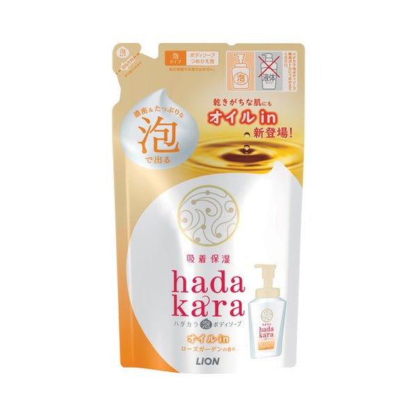 Lion hadakara foam body soap oil-in type refill 420ml