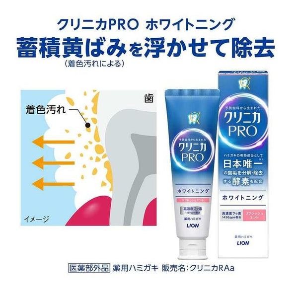 Quasi-drug] Lion Clinica PRO Whitening Toothpaste Refresh Mint