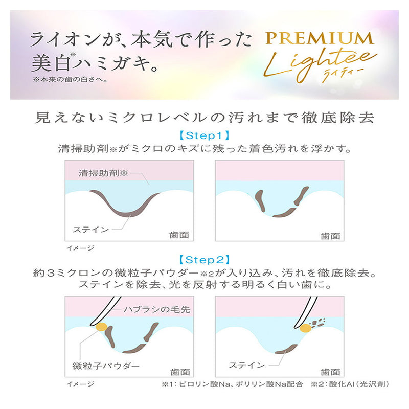 ライオン Lighteeハミガキ PREMIUM 100g