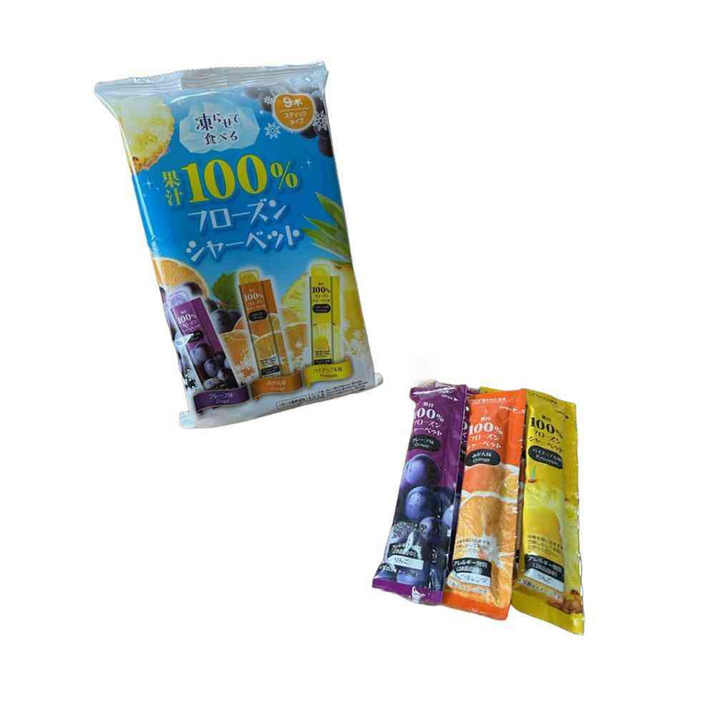 ◇リボン 果汁100% フローズン シャーベット 9本