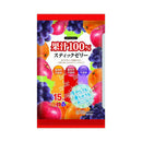 ◆リボン 果汁100％ スティックゼリー 15本