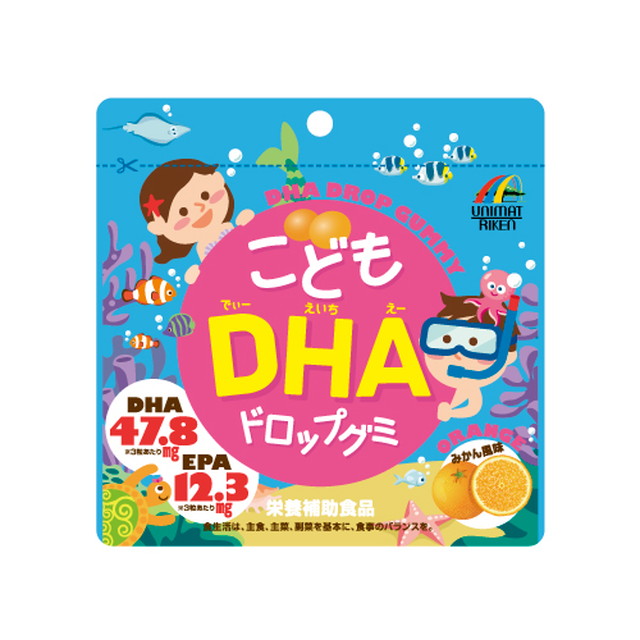 ◆ Unimat Riken Children's DHA Drop Gummies 90 grains
