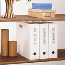 LIHIT LAB. noie-style ドキュメントボックス ヨコ A4 ホワイト 12仕切（13ポケット） 1冊