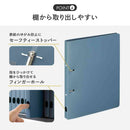 リヒトラブ Mutual リングファイル ツイストリングスマートスリム A4 テラコッタオレンジ 1冊