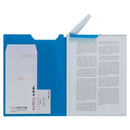 リヒトラブ  AQUA DROPs クリップファイル A4 青 1冊