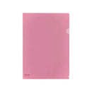 リヒトラブ カラークリヤーホルダー A4 クリスタルピンク 1枚