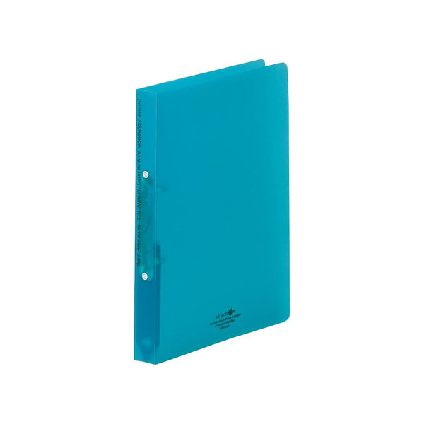 リヒト AQUA DROPs リングファイル（ツイストリング） A4 青緑 コピー用紙150枚 1冊