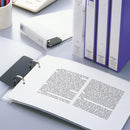 LIHIT LAB. リングファイル カドロック＆ツイストリング A4 乳白 1冊