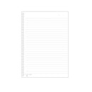 LIHIT LAB. オープンリングノート ツイストノート 適合リーフ 横罫A罫 A5  1組 30枚