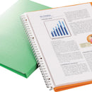 リヒト AQUA DROPs クリヤーブック（ポケット交換タイプ） A4 青 ポケット 15枚